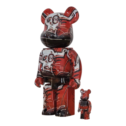 Bearbrick Jean-Michel Basquiat #5 100%+400% schräg