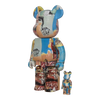Bearbrick Jean-Michel Basquiat #6 100%+400% schräg
