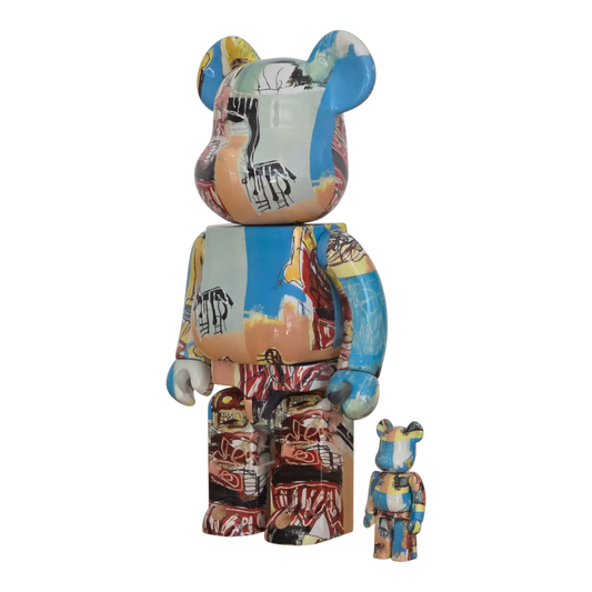 Bearbrick Jean-Michel Basquiat #6 100%+400% schräg