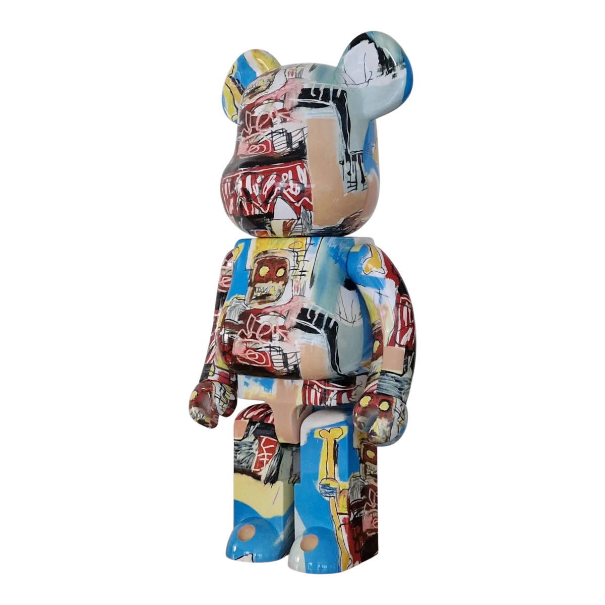 Bearbrick Jean-Michel Basquiat #6 1000% schräg