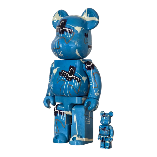 Bearbrick Jean-Michel Basquiat #9 100%+400% schräg