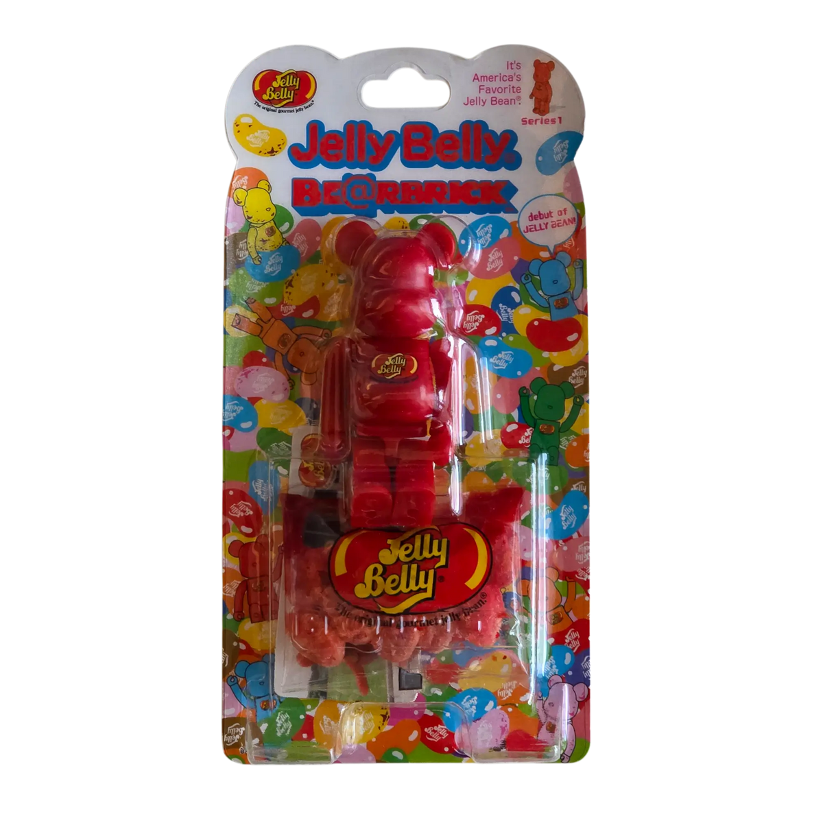 Bearbrick Jelly Belly – 1 Very Cherry 100% in der Verpackung