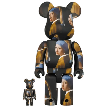Bearbrick Johannes Vermeer "Girl with a Pearl Earring" 100%+400% Herstellerbild 1