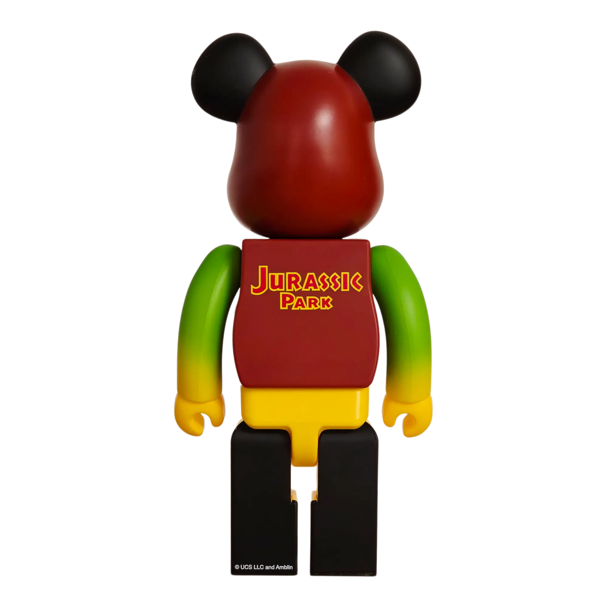 Bearbrick Jurassic Park Green & Yellow Version 100%+400% Rückseite