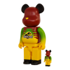 Bearbrick Jurassic Park Green & Yellow Version 100%+400% schräg