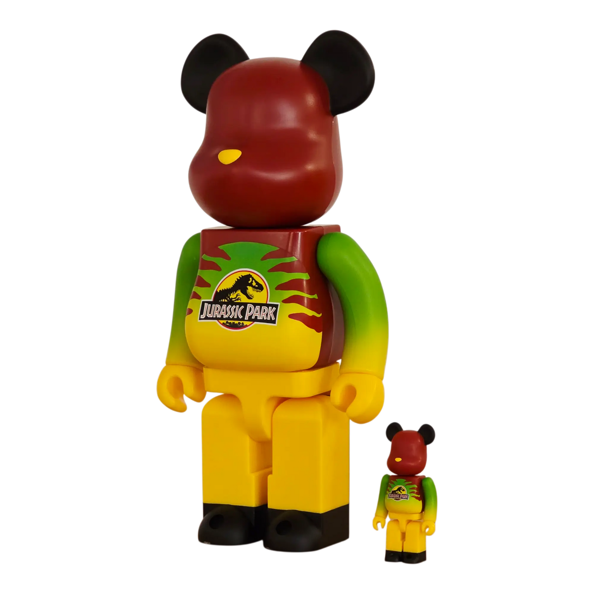 BE@RBRICK Jurassic Park Green & Yellow Version 100%+400% BE@RBRICK Jurassic Park Green & Yellow Version 100%+400%