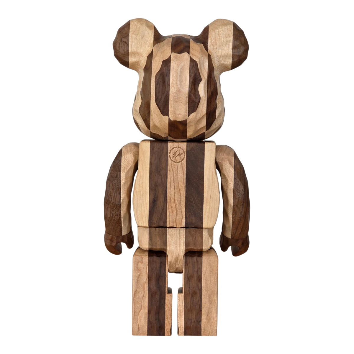 Bearbrick Karimoku fragmentdesign Carved Wooden Longitudinal Chess 400% Rückseite