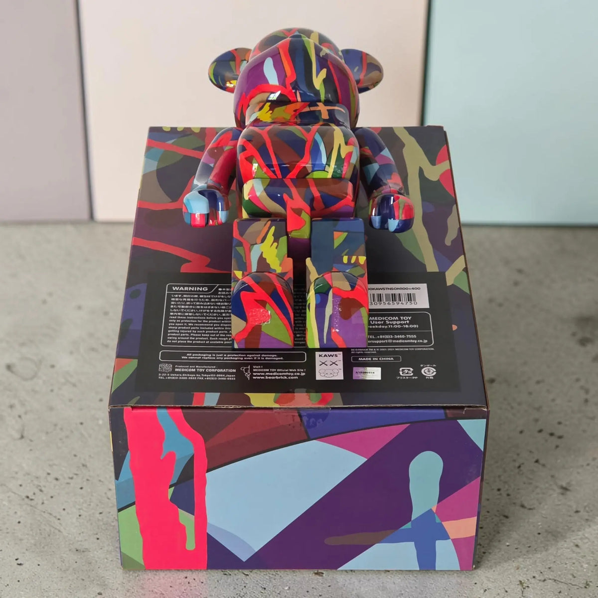 Bearbrick KAWS TENSION 100%+400% Echtheitsmerkmale