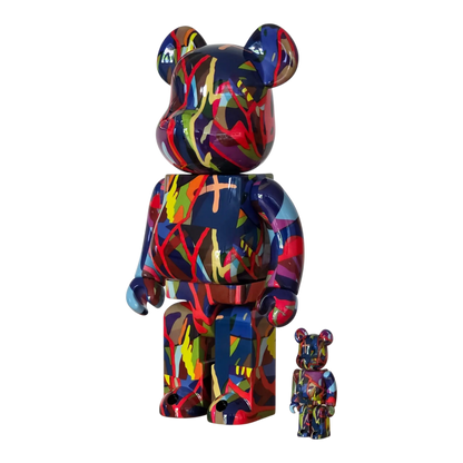 Bearbrick KAWS TENSION 100%+400% schräg