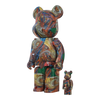 Bearbrick Kazuo Yuzu Art Exhibition 100%+400% schräg