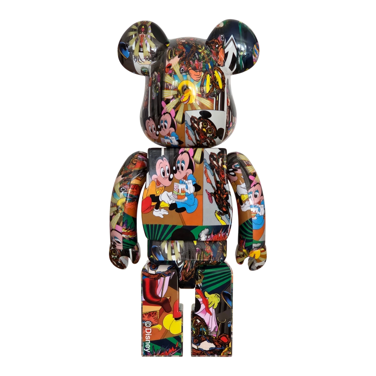 Bearbrick Keiichi Tanaami "Mickey Mouse" 100%+400% Rückseite