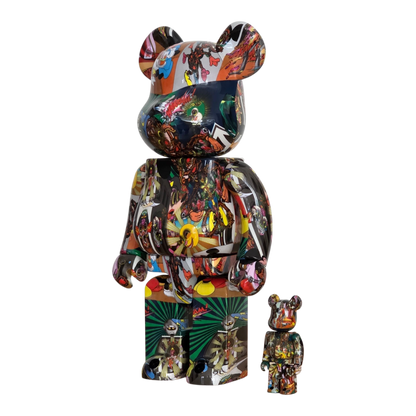 Bearbrick Keiichi Tanaami "Mickey Mouse" 100%+400% schräg