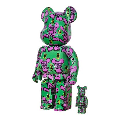 Bearbrick Keith Haring #11 100%+400% schräg
