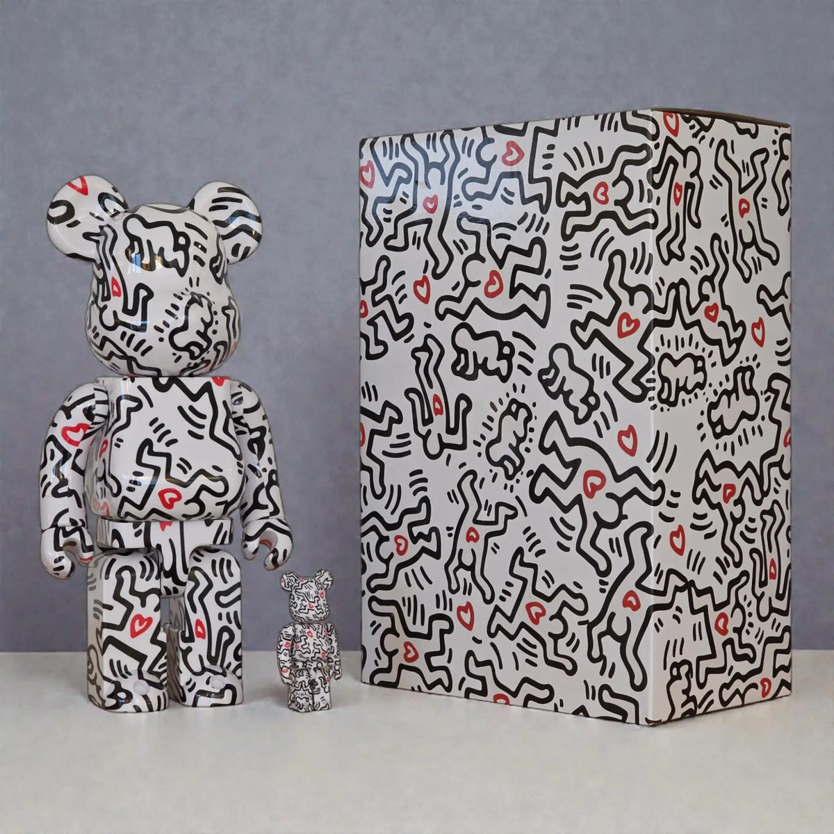 Bearbrick Keith Haring #8 100%+400% mit Verpackung