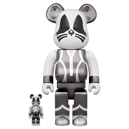 Bearbrick KISS Catman Chrome Version 100%+400% Herstellerbild 1