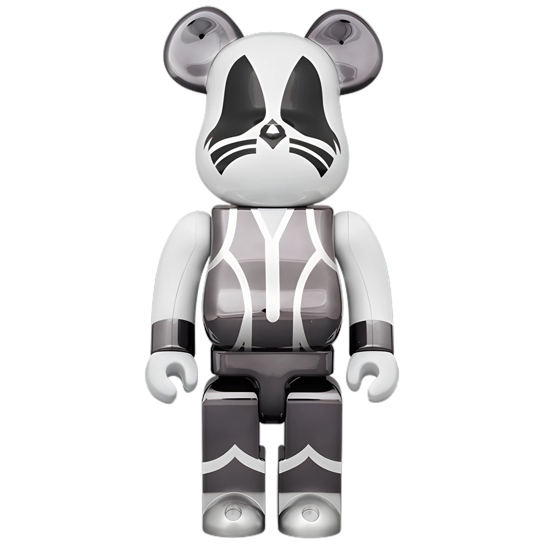 Bearbrick KISS Catman Chrome Version 100%+400% Herstellerbild 3