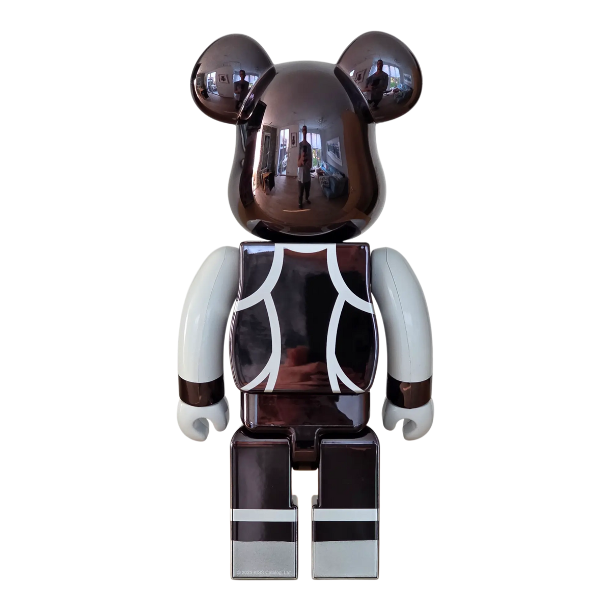 Bearbrick KISS Catman Chrome Version 100%+400% Rückseite