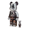 Bearbrick KISS Catman Chrome Version 100%+400% schräg