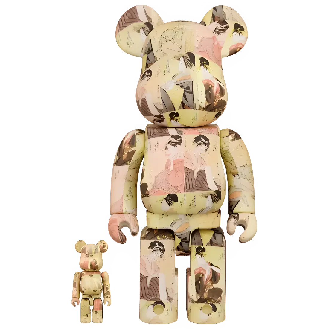 Bearbrick Kitagawa Utamaro "Tōji zensei bijin-zoroi" 100%+400% Herstellerbild 1