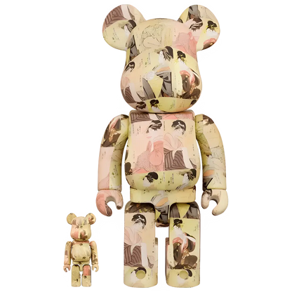 Bearbrick Kitagawa Utamaro "Tōji zensei bijin-zoroi" 100%+400% Herstellerbild 1