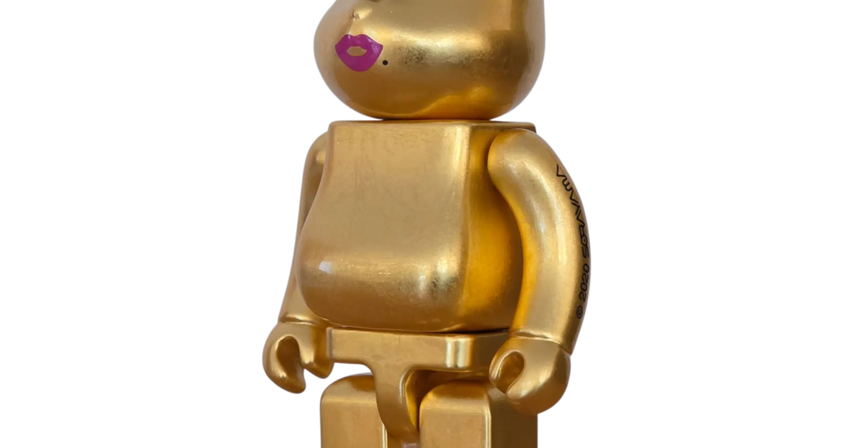 BE@RBRICK Kutani Hajime Sorayama Pure Gold Leaf 400% | MyBearBrick.de
