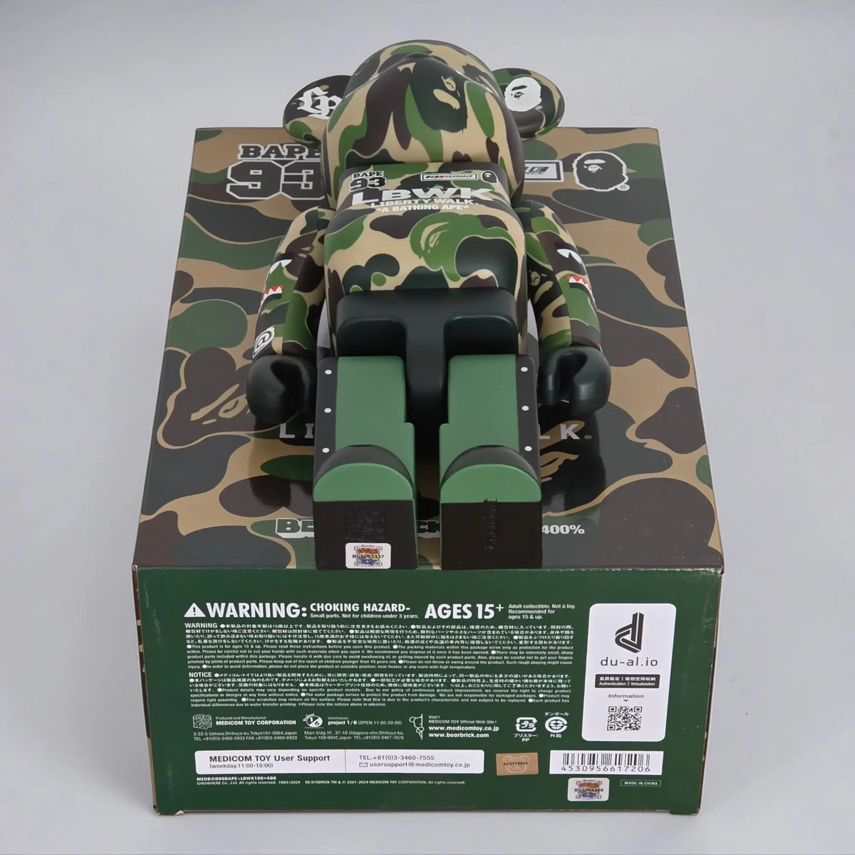 Bearbrick LBWK × BAPE 100%+400% Echtheitsmerkmale