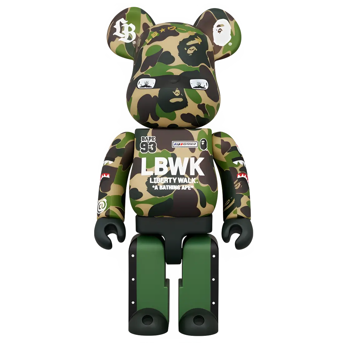 Bearbrick LBWK × BAPE 100%+400% Herstellerbild 2