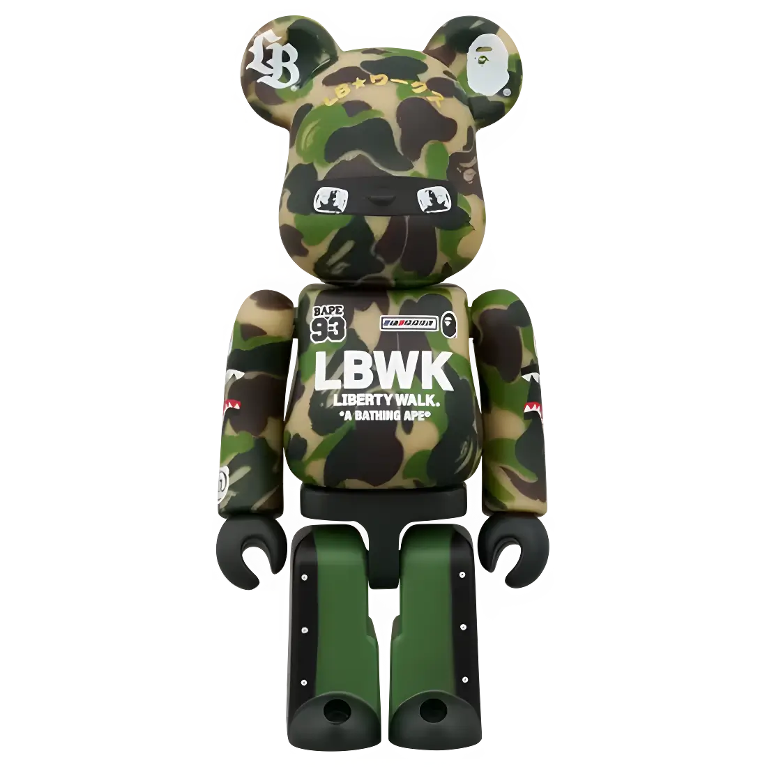 Bearbrick LBWK × BAPE 100%+400% Herstellerbild 3