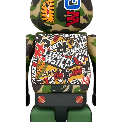 Bearbrick LBWK × BAPE 100%+400% Herstellerbild 4