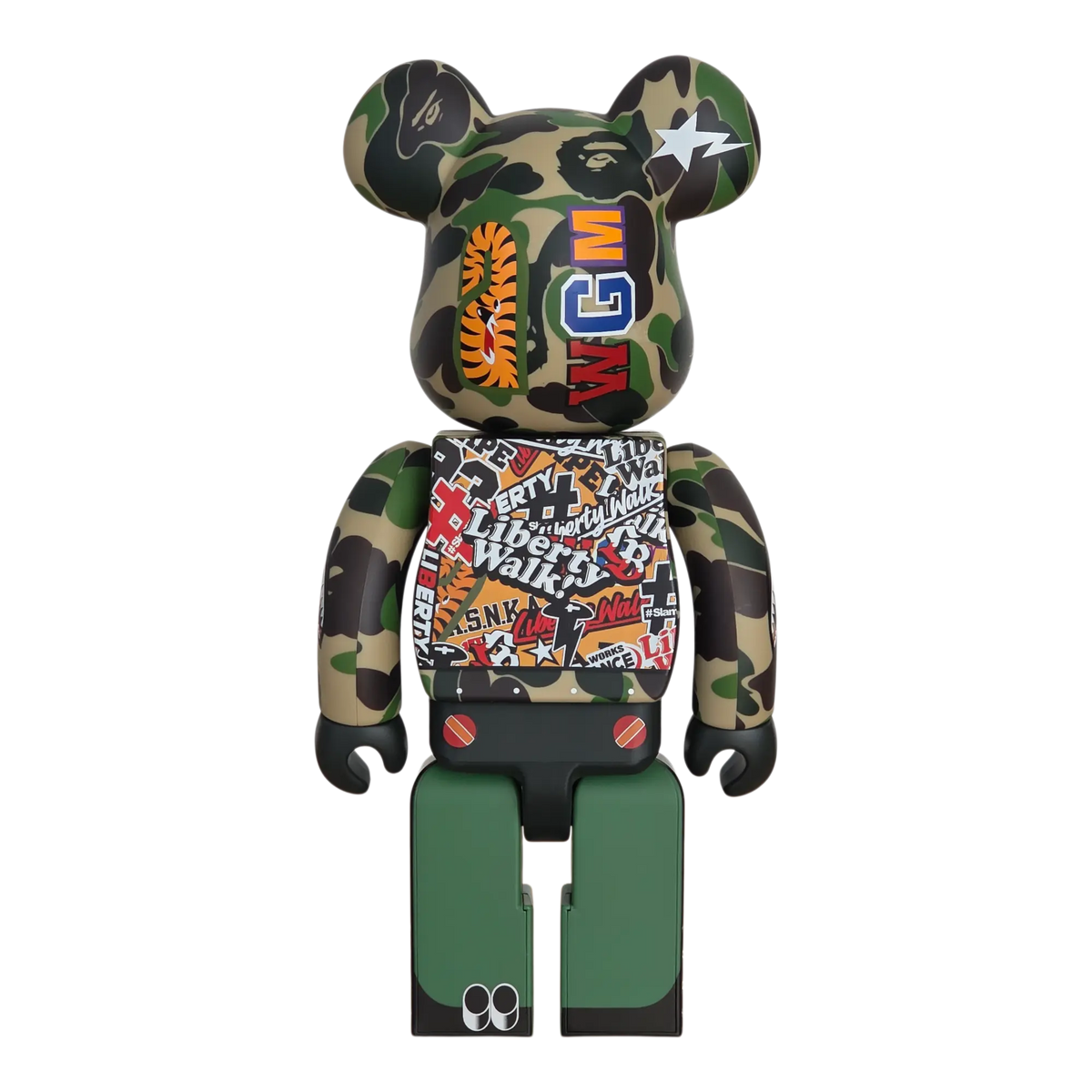 Bearbrick LBWK × BAPE 100%+400% Rückseite