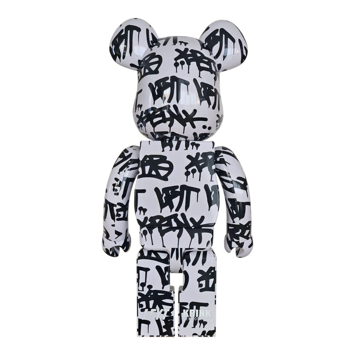 Bearbrick LFYT × Krink 1000% Rückseite