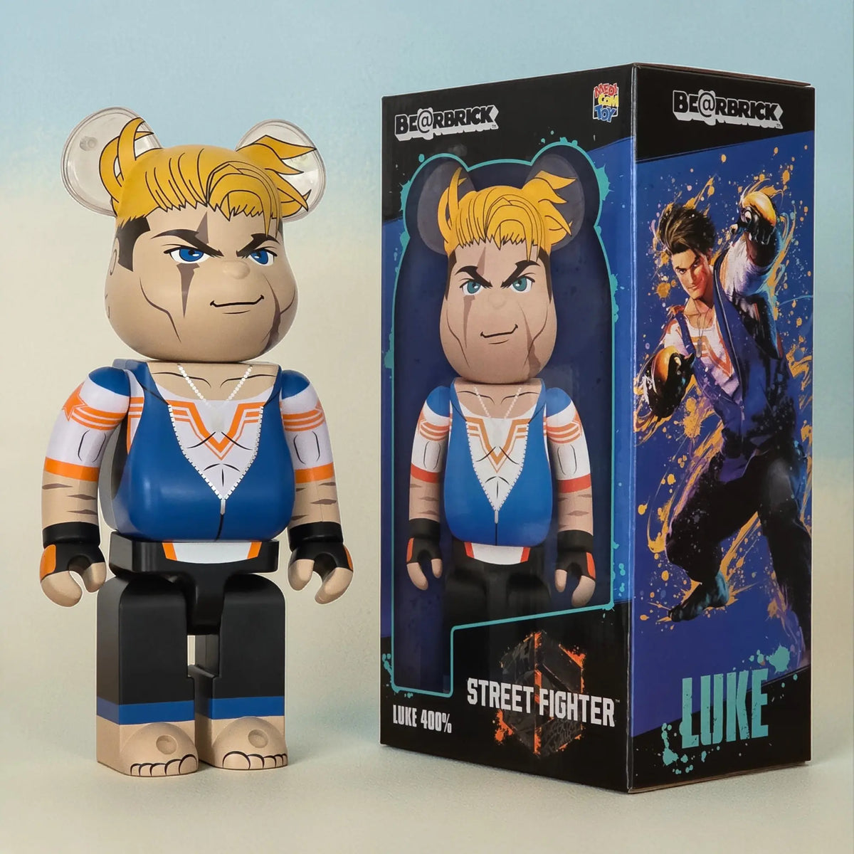 Bearbrick Luke [Street Fighter 6] 400% mit Verpackung