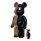 BE@RBRICK Maison MIHARA YASUHIRO Black/Brown (100%+400%)