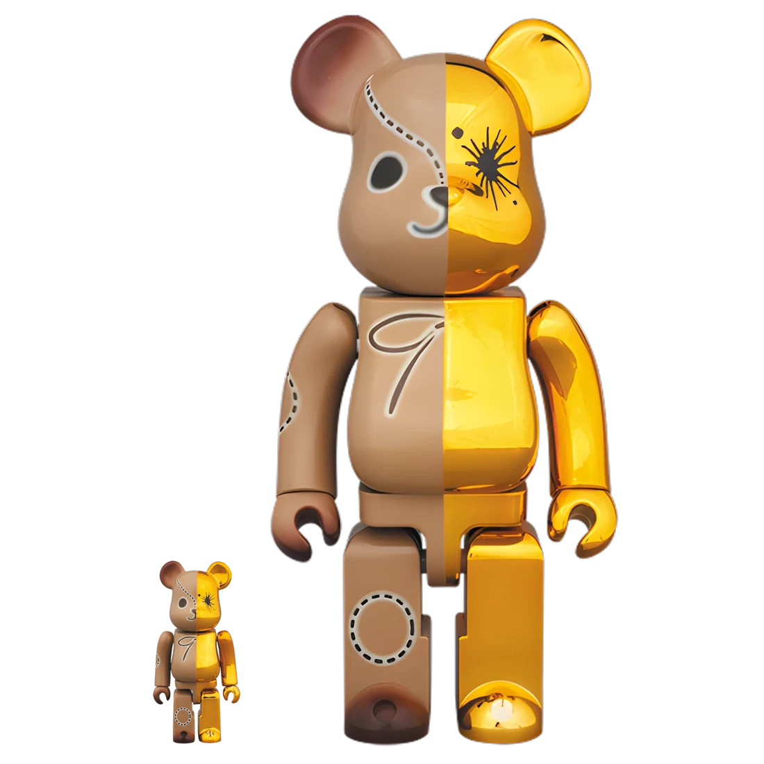 Bearbrick Maison MIHARA YASUHIRO Gold/Brown 100%+400% Herstellerbild 1