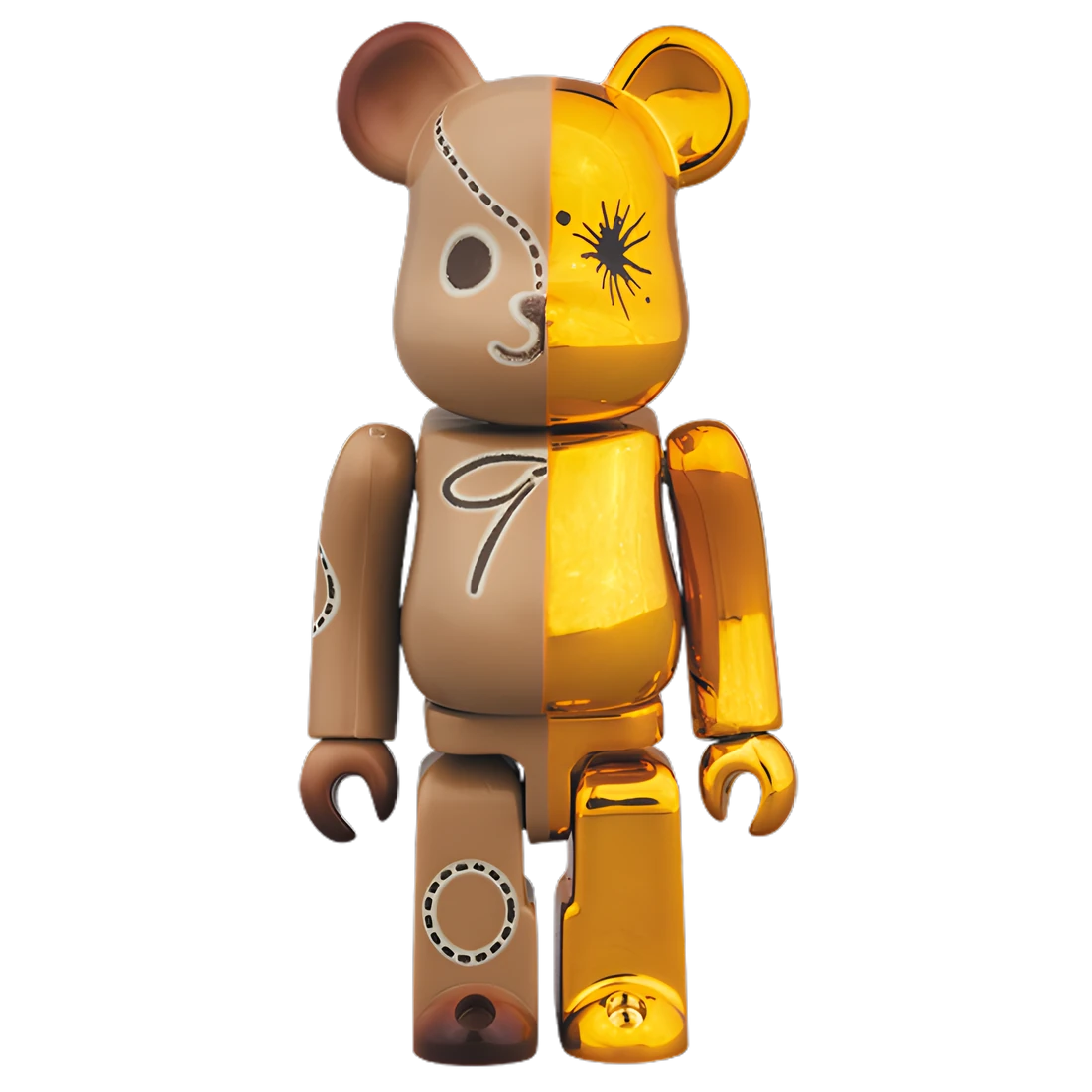 Bearbrick Maison MIHARA YASUHIRO Gold/Brown 100%+400% Herstellerbild 2