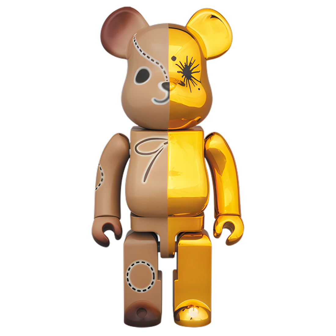 Bearbrick Maison MIHARA YASUHIRO Gold/Brown 100%+400% Herstellerbild 3