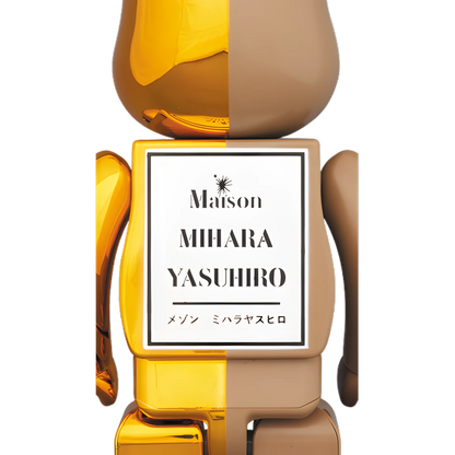 Bearbrick Maison MIHARA YASUHIRO Gold/Brown 100%+400% Herstellerbild 4