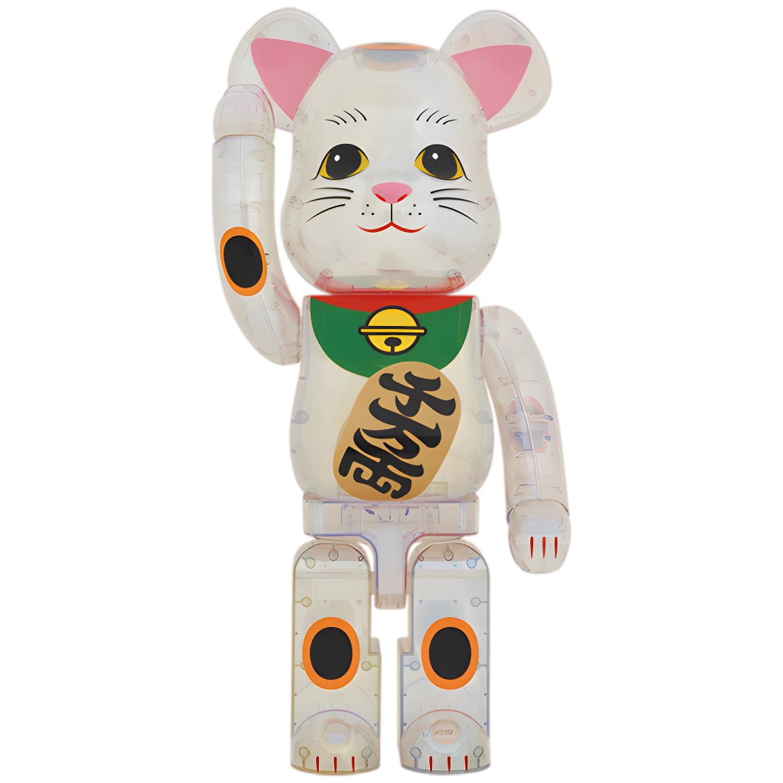 Bearbrick Maneki Neko Transparent Plated 1000% Herstellerbild 1