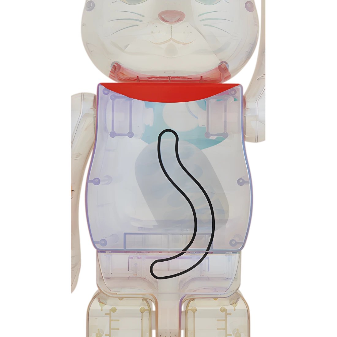 Bearbrick Maneki Neko Transparent Plated 1000% Herstellerbild 2