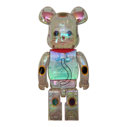 Bearbrick Maneki Neko Transparent Plated 1000% Rückseite