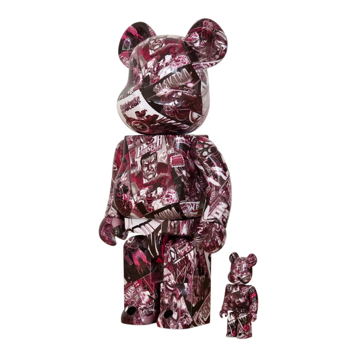 Bearbrick Marvel 80th Anniversary 100%+400% schräg