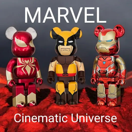 Cover-Artwork für die MARVEL Cinematic Universe (MCU) Bearbrick Kollektion