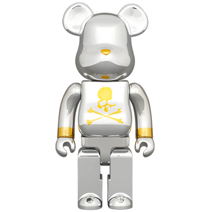 Bearbrick mastermind Japan Silver 100%+400% Herstellerbild 3