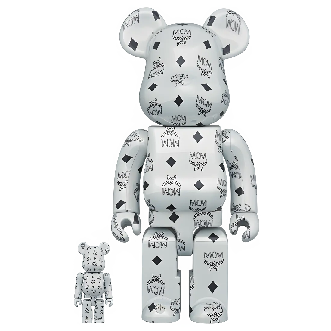 Bearbrick MCM White Chrome Version 100%+400% Herstellerbild 1