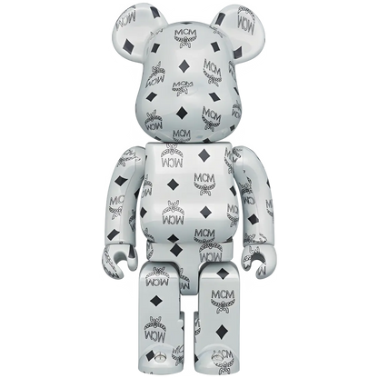 Bearbrick MCM White Chrome Version 100%+400% Herstellerbild 3