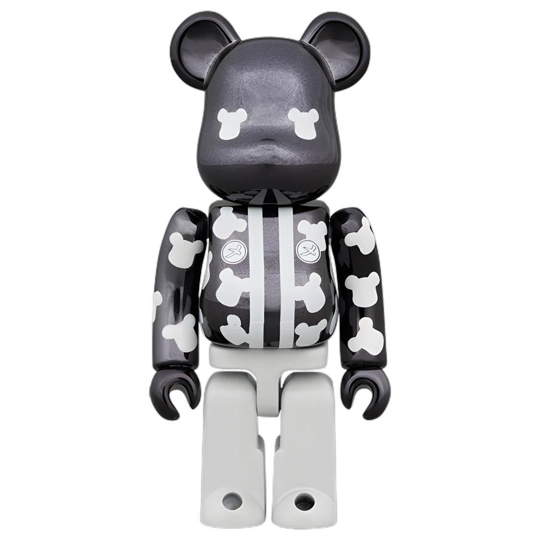 Bearbrick Me-gumi Happi Black Plated 100% Herstellerbild 1
