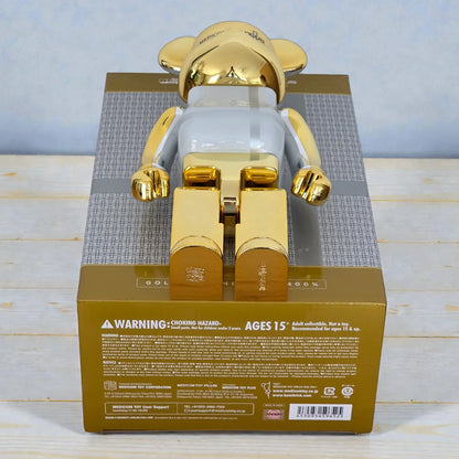 Bearbrick Medicom Toy Plus Gold Chrome Version 100%+400% Echtheitsmerkmale