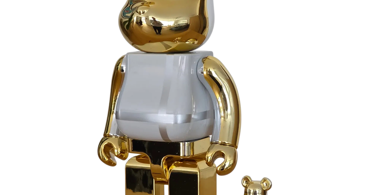 フィギュア BE@RBRICK MEDICOM TOY PLUS GOLD CHROME