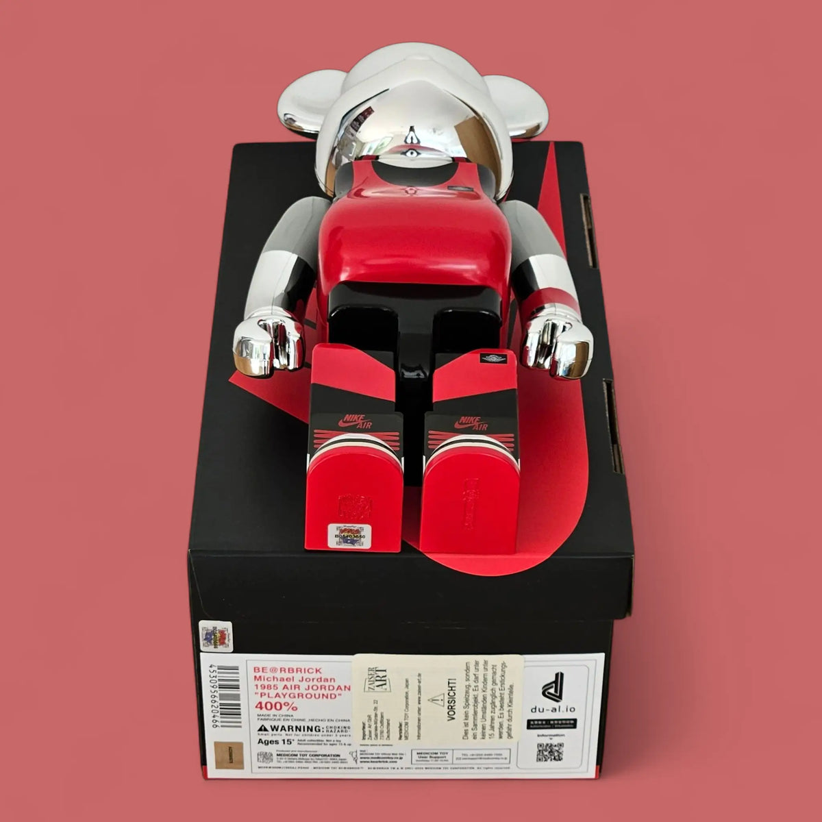 Bearbrick Michael Jordan 1985 Air Jordan "Playground" 400% Echtheitsmerkmale