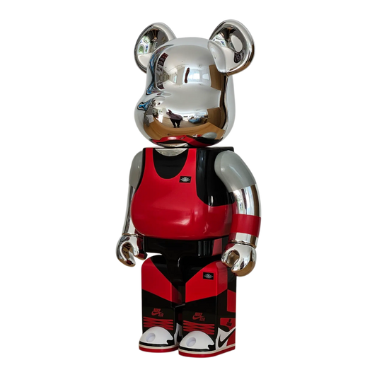 Bearbrick Michael Jordan 1985 Air Jordan "Playground" 400% schräg